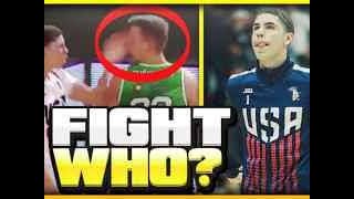 Lamelo Ball Ejected During Game | Fights Other Player