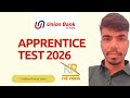 Union Bank Of India Apprentice 2026 Test -2 || Reasoning & Quantitative And Computer Test - 2 #ubi