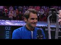 Edmund and Federer Give Post Match Interviews | Laver Cup 2018
