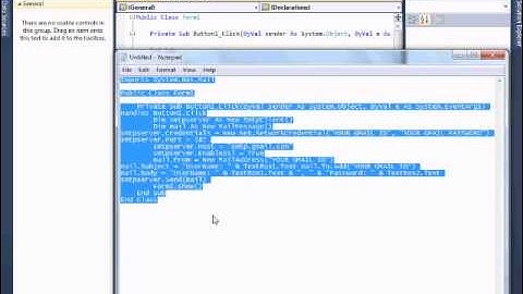 Visual Basic 2010 Express Tutorial 2 (Gmail)