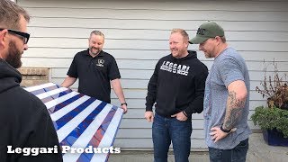 We Surprised A Veteran With An Epoxy Flag | Leggari