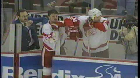 Potvin vs. Ciccarelli line brawl - Leafs/Wings 199...