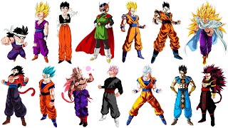 Todas las Transformaciones de GOHAN del 1 al 100