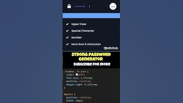 Password Generator Using Html Css 🔥 #html #css #htmltutorial #shorts #shortsfeed #coding