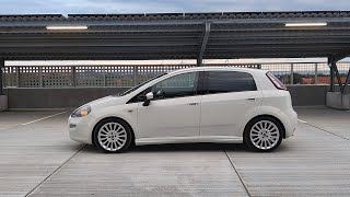 Fiat Punto on Eibach Pro-kit springs.