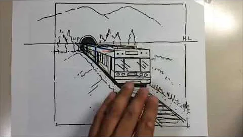 電車イラスト簡単書き方