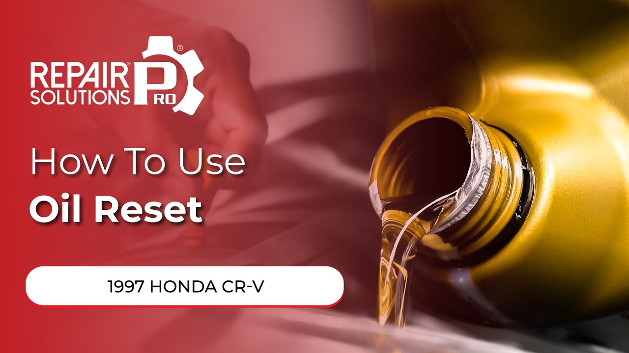 How to Use Oil Reset Function on SDS | 1997 Honda CR-V - YouTube