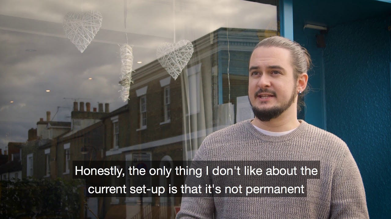 Pedestrianisation of Bedford Place, Southampton: Coffee shop view