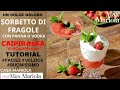 SORBETTO ALLA  FRAGOLA (CON PANNA O VODKA)  ricetta veloce senza gelatiera