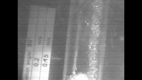 Gas-liquid two-phase flow in an inclined pipe-Video 46