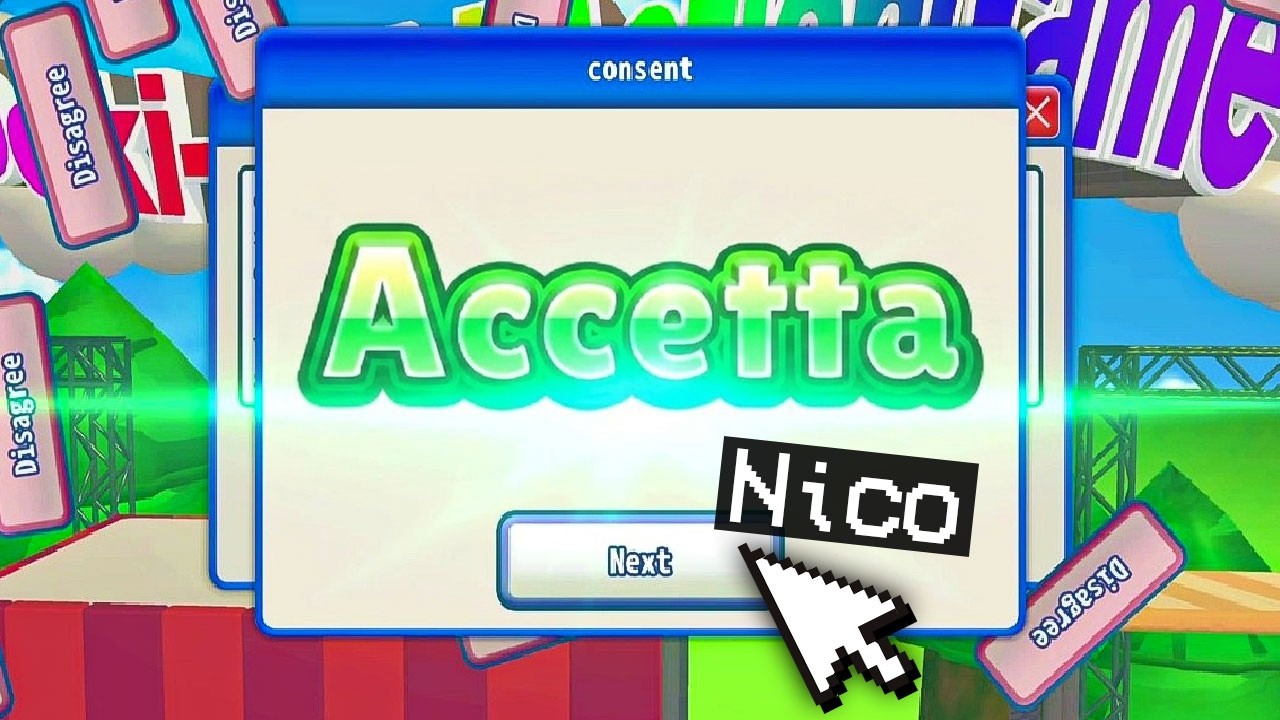 NICO, ACCETTA DI GIOCARE A QUESTO GIOCO! (ma se ne pente)