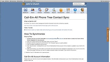 Church Office Online and Call-Em-All Integration