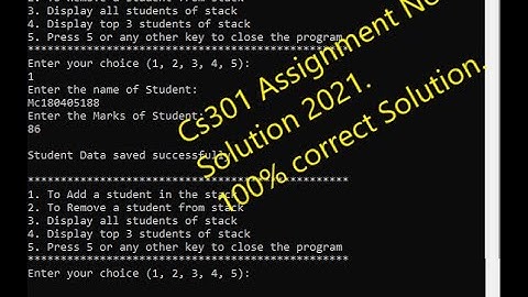 Cs301 Assignment No.1 Solution 2021 | 100% correct Solution