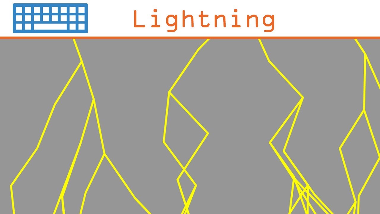 Lightning Effect in Java + Processing - YouTube