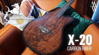 EMERALD X20 CARBON FIBER GUITAR - NO TALKING DEMO