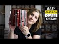 HOW TO: GLASS ON GLASS MOSAIC | Hurricane Lamp Vase (Adhesive, Tiling, Grouting, TIPS!)