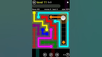 Flow Free Regular Pack 9x9 Level 11 Walkthrough