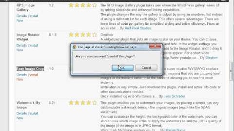 Wordpress Tutorial 9: How To Install Plugins Automatically Through The WordPress Dashboard