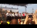 Így énekelte a himnuszt a magyar válogatott a Hősök terén