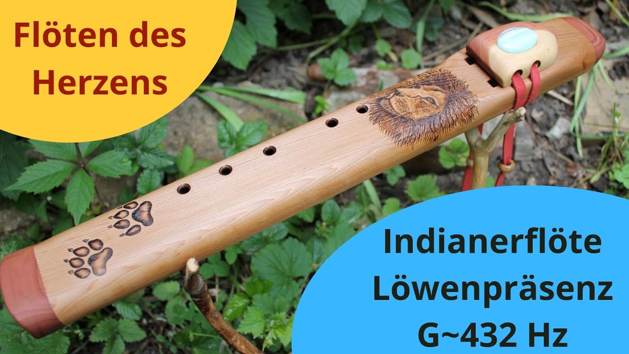Indianerflöte gechannelt ~  Löwenpräsenz aus Zeder in G~432 Hz