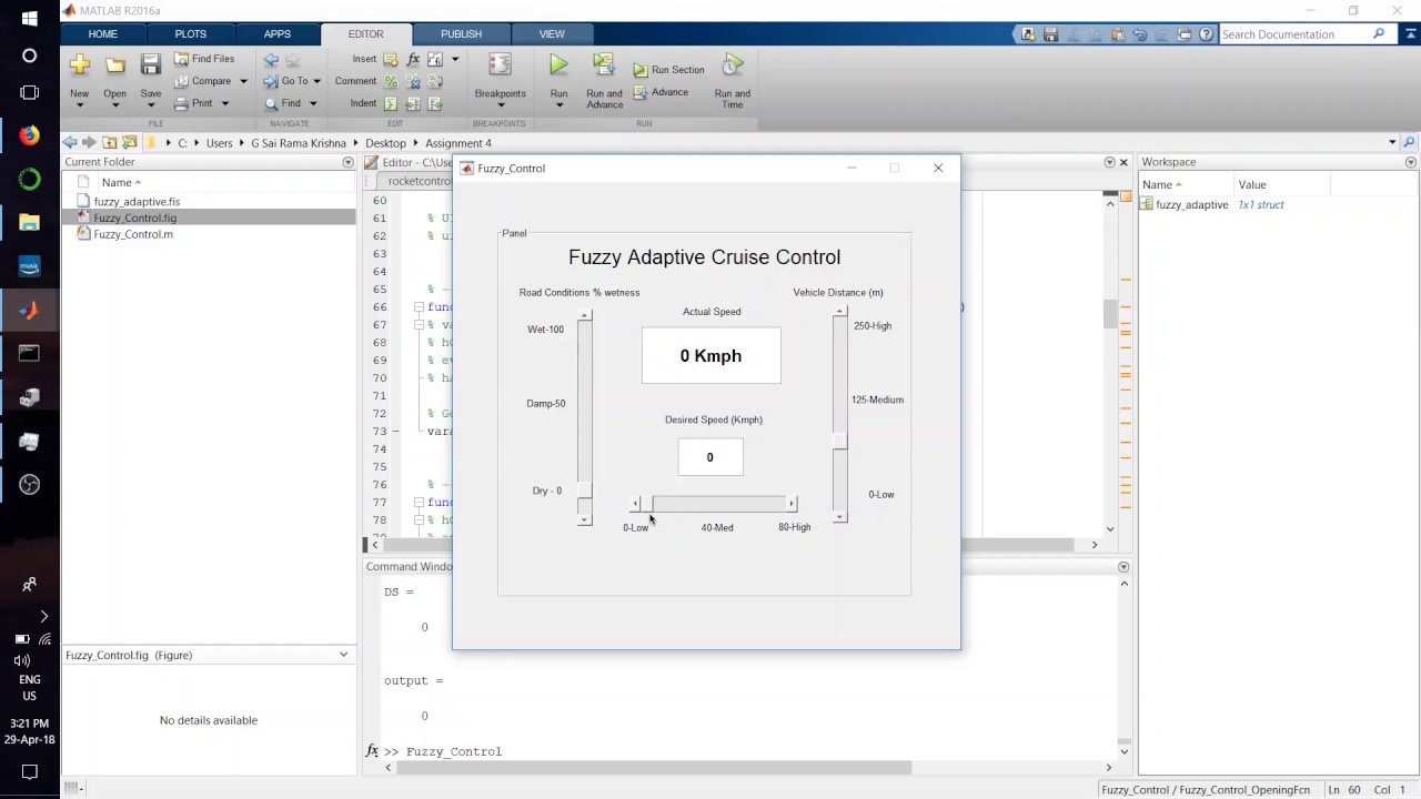 Fuzzy Adaptive Cruise Control - YouTube