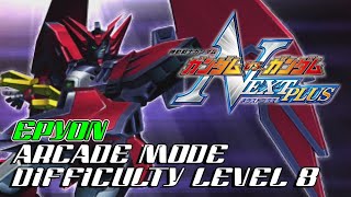 Gundam Vs Gundam NEXT PLUS -Arcade Mode/Course D- |Epyon| (Difficulty Level 8)