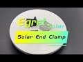 Egretsolar aluminum solar panel end clamps for pv mounting system