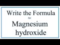 Magnesium Hydroxide and Ionic Compounds