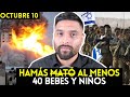 MUY MAL! Israel reporta que Hamás mató al menos a 40 bebés y familias enteras en kibutz de Kfar Aza