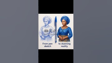 From✍️ pen sketch to stunning reality! the power of AI image generation.#ballpenart #ballpendrawing