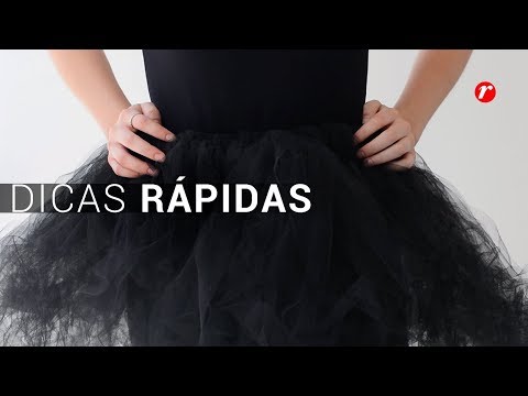 DICAS RÁPIDAS | Como fazer saia de tule