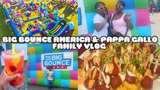 FAMILY FUN AT THE BIG BOUNCE AMERICA, DINNER AT PAPPA GALLO #nycvlog