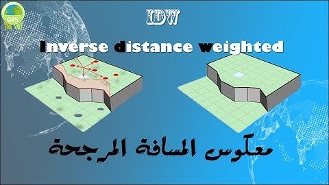 طريقة تطبيق IDW Interpolation - معكوس المسافة المرجحة في GIS الجزء الاول