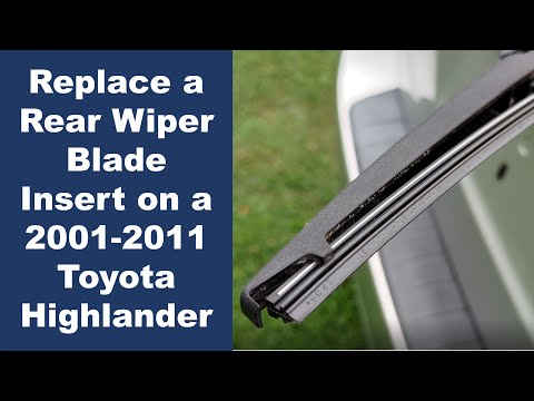 How to Replace a Rear Wiper Blade Insert on a 2001-2011 Toyota Highlander