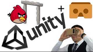 How to Build your Cardboard VR game in Unity Virtual Reality tutorial (Angry birds like) screenshot 4