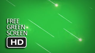 Free Green Screen - Shooting Stars Meteor Rain