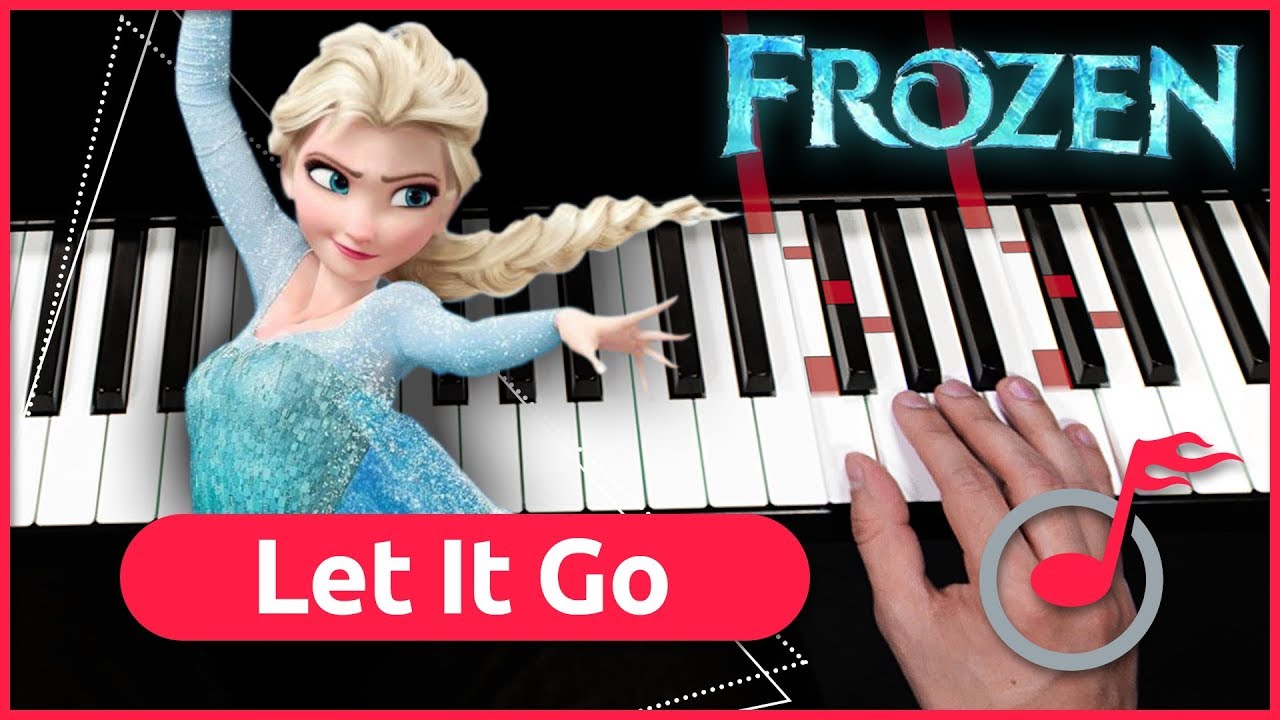 Let It Go Frozen Klavier Tutorial Einfach Youtube