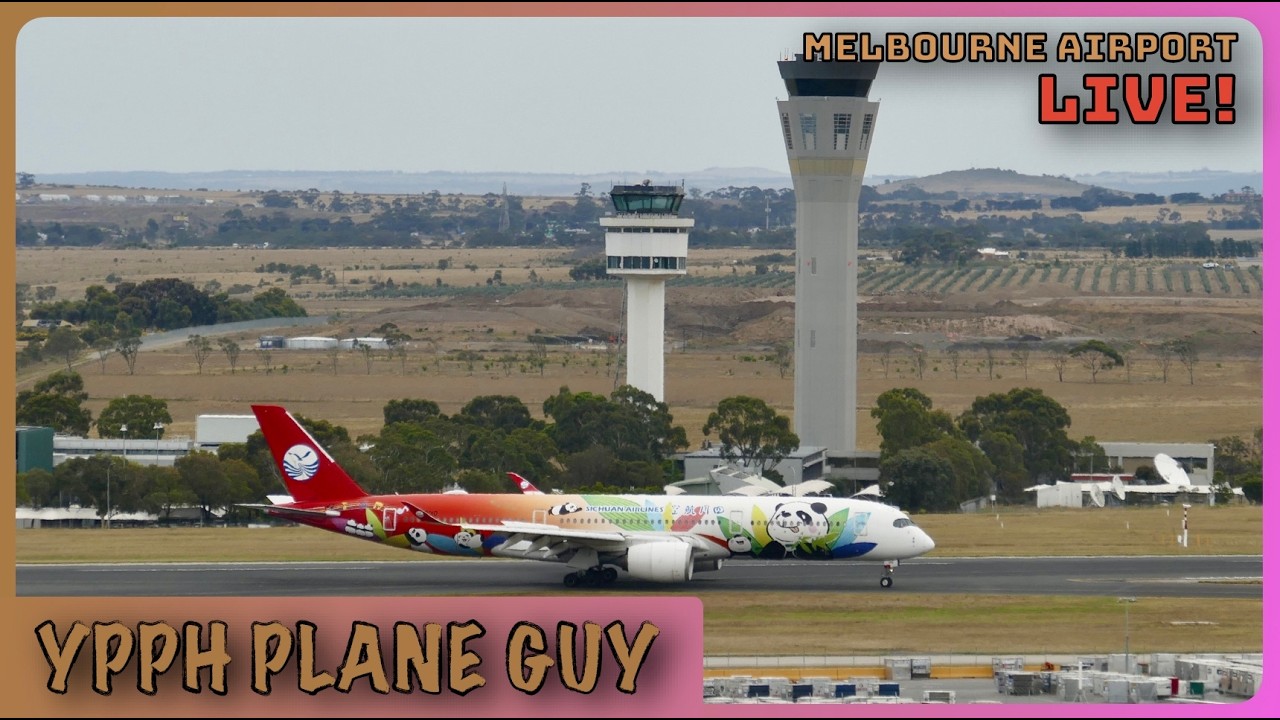 🔴🎥✈️ MELBOURNE AIRPORT PLANE SPOTTING LIVE @ TULLAMARINE! W/ SARDIE + ATC