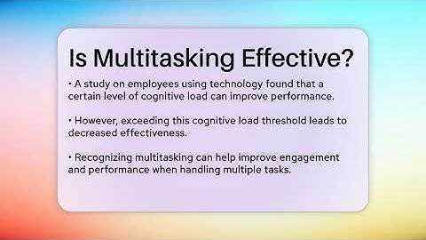 Is Multitasking Effective? - The Personal Growth Path