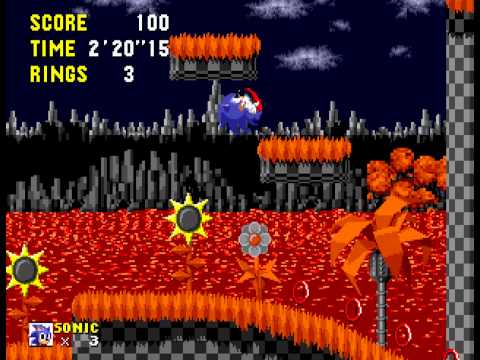 An Ordinary Sonic ROM Hack - Green Hill Zone Playthrough on Make a GIF