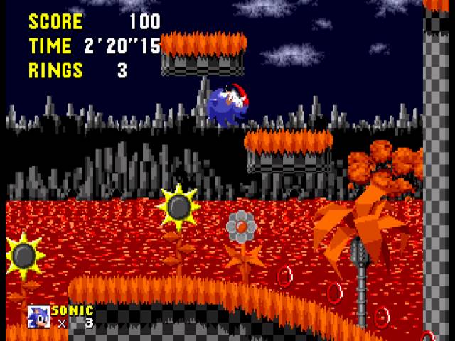 Screenshot of sonic.exe game on sega genesis