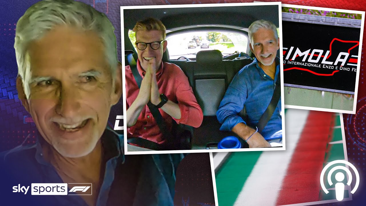 Ride on board with Damon Hill to Imola! Sky Sports F1 Podcast