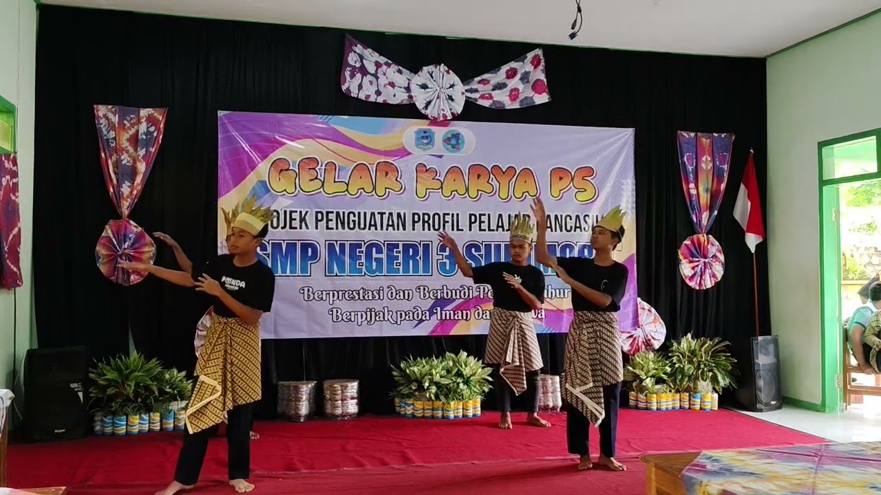 TARI SAJOJO PAPUA # P5 TARI DAERAH SMPN 3 SUDIMORO