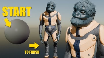 Primate Alien Sculpt (timelapse)