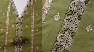 New stylish gala design || Fancy neck design for kameez || neck design cutting and stitching ||