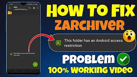 this folder has an android access restriction problem  Zarchiver  #video #problem #solution