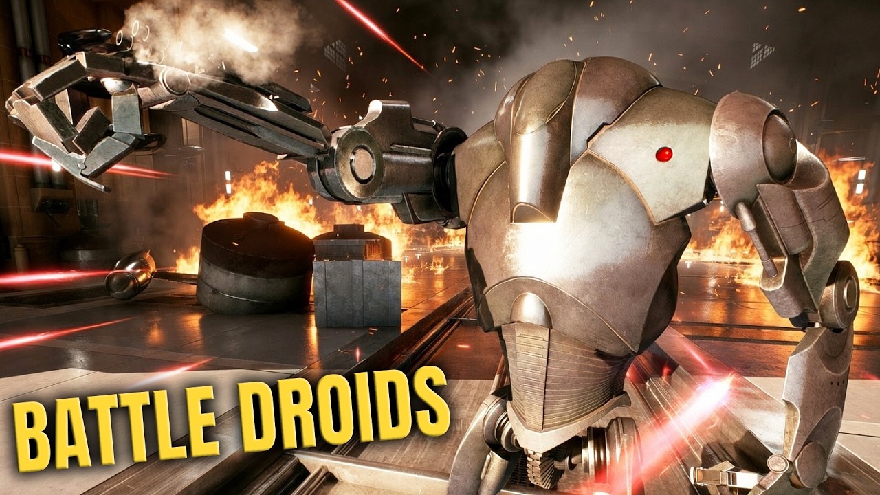 THE BATTLE OF NABOO BEGINS! Battle Droids vs Clone Troopers | Battlefront 2 (4K, HDR)