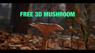 Mushroom photogrammetry 3D scan -  Agisoft UE5 Zbrush Blender - Free model screenshot 1