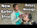 Young barber head massage neckmassage and tapping sound by indian village barberasmr