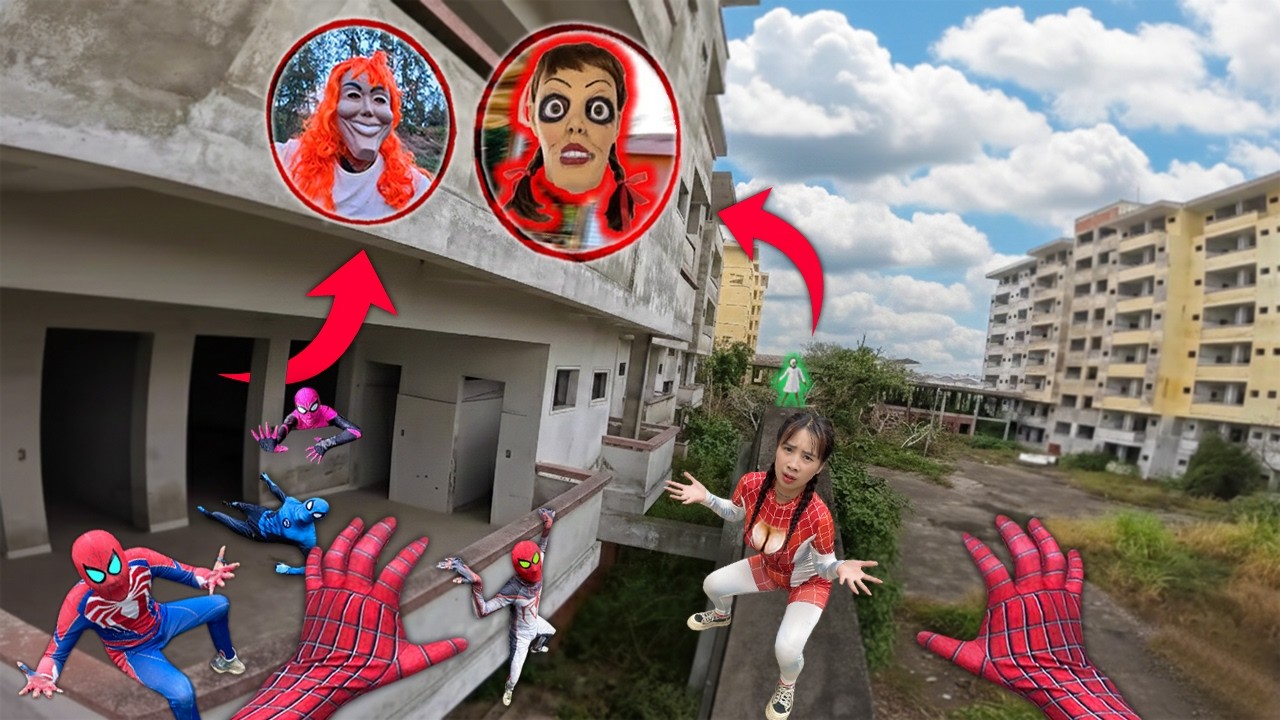 7 SPIDERMAN Vs SMILING WOMAN REAL LIFE ESCAPE 336.0 (Horror Parkour Pov Short) | Epic POV